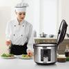 imageCOMFEE Rice Cooker 10 cup Uncooked20 cup Cooked  Rice Maker Steamer Saute Steamer and Warmer 52 QT Large Capacity Brown Rice Quinoa and Oatmeal 8 OneTouch Programs10 Cups Uncooked