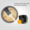 imageCOMFEE Rice Cooker 10 cup Uncooked20 cup Cooked  Rice Maker Steamer Saute Steamer and Warmer 52 QT Large Capacity Brown Rice Quinoa and Oatmeal 8 OneTouch ProgramsBasic10 Cups Uncooked