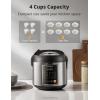 imageCOMFEE Rice Cooker 10 cup Uncooked20 cup Cooked  Rice Maker Steamer Saute Steamer and Warmer 52 QT Large Capacity Brown Rice Quinoa and Oatmeal 8 OneTouch Programs10 Presets4 Cups Uncooked
