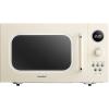 imageCOMFEE CMM091AGN Retro Microwave with Multistage Cooking 9 Preset Menus and Kitchen Timer Mute Function ECO Mode LED digital display 09 cuft 900W Green09 CuFt Apricot