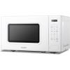imageCOMFEE CMOC20M1WH Retro Microwave with 11 power levels Fast Multistage Cooking Turntable Reset Function Kitchen Timer Speedy Cooking WeightTime Defrost Memory function Children Lock 700WModern White