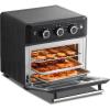 imageCOMFEE Retro Air Fry Toaster Oven 7in1 1500W 19QT Capacity 6 Slice Rotisseries Warm Broil Toast Convection Bake Black Perfect for Countertop18L Air Fryer
