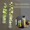 imageCOMFEE Compact Personal Blender with Tritan BPAFree 20 Oz and 10 Oz Travel Cups with Lids for Shakes Frozen Drinks Smoothies Food Prep 300Watt Base Stainless Steel