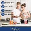 imageCOMFEE Immersion Hand Blender Brushed Stainless Steel Multipurpose Stick Blender with 500 Watts 600ml Beaker 500ml Chopper and Whisk Perfect for Baby Food Smoothies Sauces and Soups BlackSilver