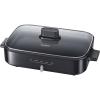 imageCOMFEE 12inch MultiFunctional Electric Skillets with Temperature Control Rapid Heat Up Easy to Clean Nonstick Detachable Electric Griddle for Roast Fry Saut Steam or Buffet 35Qt