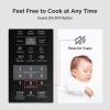 imageCOMFEE Retro Ovens Small 9 Preset Programs 09 cuft Countertop Compact Microwaves with MultiStage Cooking Mute Function LED Digital Red900W CMOMMP02AARD Red07 CuFt Black