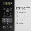 imageCOMFEE Retro Ovens Small 9 Preset Programs 09 cuft Countertop Compact Microwaves with MultiStage Cooking Mute Function LED Digital Red900W CMOMMP02AARD Red07 CuFt Black