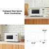 imageCOMFEE Retro Ovens Small 9 Preset Programs 09 cuft Countertop Compact Microwaves with MultiStage Cooking Mute Function LED Digital Red900W CMOMMP02AARD Red07 CuFt White