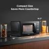 imageCOMFEE Retro Ovens Small 9 Preset Programs 09 cuft Countertop Compact Microwaves with MultiStage Cooking Mute Function LED Digital Red900W CMOMMP02AARD Red07 CuFt Black