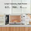 imageCOMFEE Retro Ovens Small 9 Preset Programs 09 cuft Countertop Compact Microwaves with MultiStage Cooking Mute Function LED Digital Red900W CMOMMP02AARD Red07 CuFt White