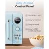 imageCOMFEE Retro Ovens Small 9 Preset Programs 09 cuft Countertop Compact Microwaves with MultiStage Cooking Mute Function LED Digital Red900W CMOMMP02AARD Red09 CuFt Green
