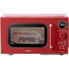 imageCOMFEE Retro Ovens Small 9 Preset Programs 09 cuft Countertop Compact Microwaves with MultiStage Cooking Mute Function LED Digital Red900W CMOMMP02AARD Red09 CuFt Red
