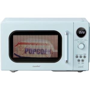 imageCOMFEE Retro Ovens Small 9 Preset Programs 09 cuft Countertop Compact Microwaves with MultiStage Cooking Mute Function LED Digital Red900W CMOMMP02AARD Red09 CuFt Green