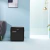 imageCOMFEE 33 Cubic Feet Solo Series Retro Refrigerator Sleek Appearance HIPS Interior Energy Saving Adjustable Legs Temperature Thermostat Dial Removable Shelf Perfect for HomeDormGarage BlackBlack