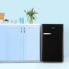 imageCOMFEE 33 Cubic Feet Solo Series Retro Refrigerator Sleek Appearance HIPS Interior Energy Saving Adjustable Legs Temperature Thermostat Dial Removable Shelf Perfect for HomeDormGarage BlackBlack