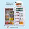 imageCOMFEE 33 Cubic Feet Solo Series Retro Refrigerator Sleek Appearance HIPS Interior Energy Saving Adjustable Legs Temperature Thermostat Dial Removable Shelf Perfect for HomeDormGarage BlackBlack