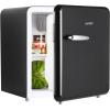 imageCOMFEE 33 Cubic Feet Solo Series Retro Refrigerator Sleek Appearance HIPS Interior Energy Saving Adjustable Legs Temperature Thermostat Dial Removable Shelf Perfect for HomeDormGarage BlackBlack