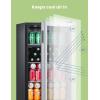 imageCOMFEE CRV115TAST Cooler 115 Cans Beverage Refrigerator Adjustable Thermostat Glass Door With Stainless Steel Frame Reversible Hinge Door And Legs For Home Apartment115 Cans