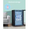 imageCOMFEE CRV115TAST Cooler 115 Cans Beverage Refrigerator Adjustable Thermostat Glass Door With Stainless Steel Frame Reversible Hinge Door And Legs For Home Apartment115 Cans