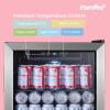 imageCOMFEE CRV48S3AST Beverage Cooler 48 Cans Beverage Refrigerator Digital Temperature Control Glass Door With Stainless Steel Frame Reversible Hinge Door And Legs For Home ApartmentDorm Office