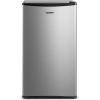 imageCOMFEE CRM33S3AST Cubic Feet Compact Singel Door Mini Fridge for Bedroom Office Garage Studio Dorm with 3 Removal Glass Shelves Stainless Steel Refrigerator 33 Cuft176quotD x 186quotW x 34quotH Silver