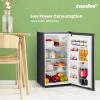 imageCOMFEE CRM33S3AST Cubic Feet Compact Singel Door Mini Fridge for Bedroom Office Garage Studio Dorm with 3 Removal Glass Shelves Stainless Steel Refrigerator 33 Cuft176quotD x 186quotW x 34quotH Silver