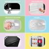 imageCOMFEE CRM33S3AST Cubic Feet Compact Singel Door Mini Fridge for Bedroom Office Garage Studio Dorm with 3 Removal Glass Shelves Stainless Steel Refrigerator 33 Cuft176quotD x 186quotW x 34quotH Silver