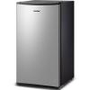 imageCOMFEE CRM33S3AST Cubic Feet Compact Singel Door Mini Fridge for Bedroom Office Garage Studio Dorm with 3 Removal Glass Shelves Stainless Steel Refrigerator 33 Cuft176quotD x 186quotW x 34quotH Silver
