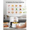 imageCOMFEE Compact 21 Quart Air Fryer with 12 Menu Options Adjustable Timer ampamp Temperature Control 180400 degrees F DishwasherSafe Nonstick Fry BasketWhite