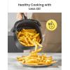 imageCOMFEE Compact 21 Quart Air Fryer with 12 Menu Options Adjustable Timer ampamp Temperature Control 180400 degrees F DishwasherSafe Nonstick Fry BasketMetal Black