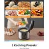imageCOMFEE Rice Cooker 14in1 Stainless Steel Multi Cooker Slow Cooker Steamer Saut and Warmer 53 QT 20 Cups Cooked 10 Cups Uncooked Brown Rice Quinoa and OatmealBasic4 Cups Uncooked
