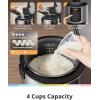 imageCOMFEE Rice Cooker 14in1 Stainless Steel Multi Cooker Slow Cooker Steamer Saut and Warmer 53 QT 20 Cups Cooked 10 Cups Uncooked Brown Rice Quinoa and OatmealBasic4 Cups Uncooked