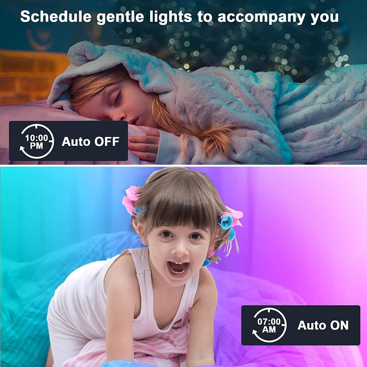 imageTenmiro 656ft Led Strip Lights Smart Led Light Strips Music Sync Color Changing LED Lights App Control Led Lights for Bedroom Party Home Decoration