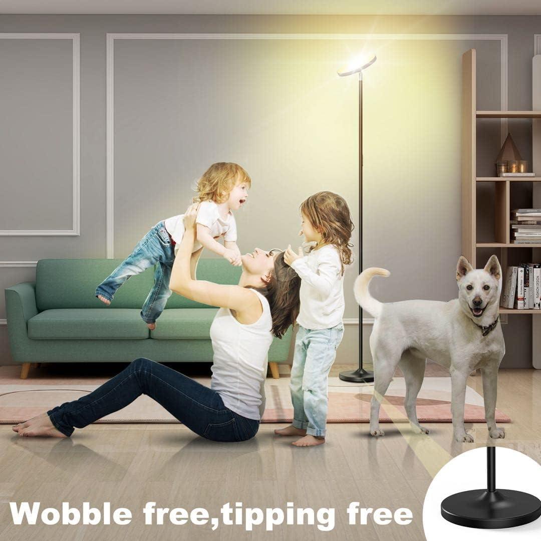 imageTenmiro Floor Lamp2700K6500K Super Bright Floor Lamps for Living Room 2 in 1 Color Changing Floor Lamp ampamp Reading Lamp Standing Lamp for Bedroom