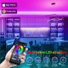 imageTenmiro 328ft LED Strip Lights RGB LED Smart Music Sync Color Changing LED Lights Strips with Remote LED Lights for Bedroom Room TV Party130FT