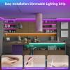imageTenmiro 328ft LED Strip Lights RGB LED Smart Music Sync Color Changing LED Lights Strips with Remote LED Lights for Bedroom Room TV Party130FT