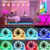imageTenmiro 328ft LED Strip Lights RGB LED Smart Music Sync Color Changing LED Lights Strips with Remote LED Lights for Bedroom Room TV Party130FT
