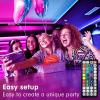 imageTenmiro 328ft LED Strip Lights RGB LED Smart Music Sync Color Changing LED Lights Strips with Remote LED Lights for Bedroom Room TV Party130FT