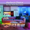 imageTenmiro 328ft LED Strip Lights RGB LED Smart Music Sync Color Changing LED Lights Strips with Remote LED Lights for Bedroom Room TV Party328FT