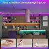 imageTenmiro 328ft LED Strip Lights RGB LED Smart Music Sync Color Changing LED Lights Strips with Remote LED Lights for Bedroom Room TV Party328FT