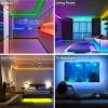 imageTenmiro 328ft LED Strip Lights RGB LED Smart Music Sync Color Changing LED Lights Strips with Remote LED Lights for Bedroom Room TV Party656ft
