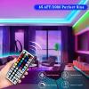 imageTenmiro 328ft LED Strip Lights RGB LED Smart Music Sync Color Changing LED Lights Strips with Remote LED Lights for Bedroom Room TV Party656ft