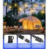 imageTenmiro 60FT Outdoor String Lights Waterproof 161 Edison Shatterproof Bulbs Led Outside Patio Lights for Porch Deck Garden Backyard Balcony Wedding Party Decor60FT