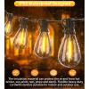 imageTenmiro 60FT Outdoor String Lights Waterproof 161 Edison Shatterproof Bulbs Led Outside Patio Lights for Porch Deck Garden Backyard Balcony Wedding Party Decor60FT