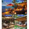 imageTenmiro 60FT Outdoor String Lights Waterproof 161 Edison Shatterproof Bulbs Led Outside Patio Lights for Porch Deck Garden Backyard Balcony Wedding Party Decor200FT