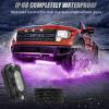 imageTenmiro Car RGB LED Rock Lights Kit 4 pods High Bright Multilcolor Waterproof IP68 with APPRemote Control ampamp Music Mode Rock Neon Light for Truck ATV UTV RZR SUVRGB4 Pods