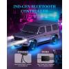 imageTenmiro Car RGB LED Rock Lights Kit 4 pods High Bright Multilcolor Waterproof IP68 with APPRemote Control ampamp Music Mode Rock Neon Light for Truck ATV UTV RZR SUVRGB4 Pods