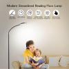imageTenmiro Floor Lamp Led Floor Lamps for Living Room Bright Modern Reading Floor Lamp with Stepless Adjust Color Temperatures ampamp Brightness Standing Lamp with Remote ampamp Touch Control BlackBlack