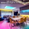 imageTenmiro Led Lights for Bedroom Music Sync LED Rope Lights APP Control with Remote RGB Led Strip Lights for Room Kitchen Party Home Decoration 656ft130FT