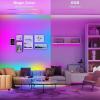 imageTenmiro Dreamcolor Led Strip Lights 328ft Rainbow Led Light Strips APP Control Music Sync Color Changing Chase Led Strip with Remote Led Lights for Bedroom Kitchen Home Decoration